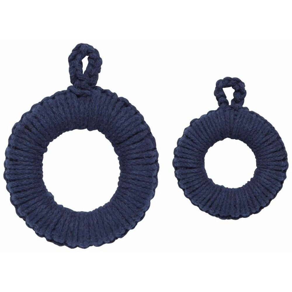 Danica Heirloom Orb Trivet Set Of 2 Blue Retro Kitschy‎ Rustic Cottagecore NWT